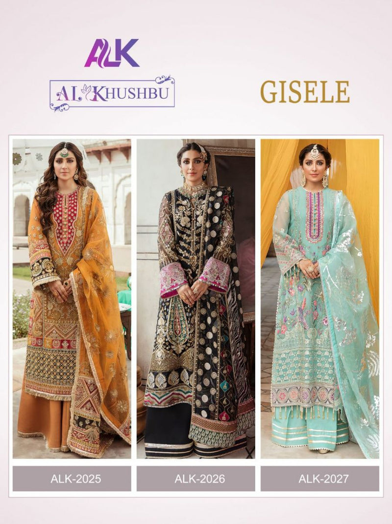 Al Khushbu Gisele Vol 1 Georgette Elegant Designer Wedding Wear Salwar Suits