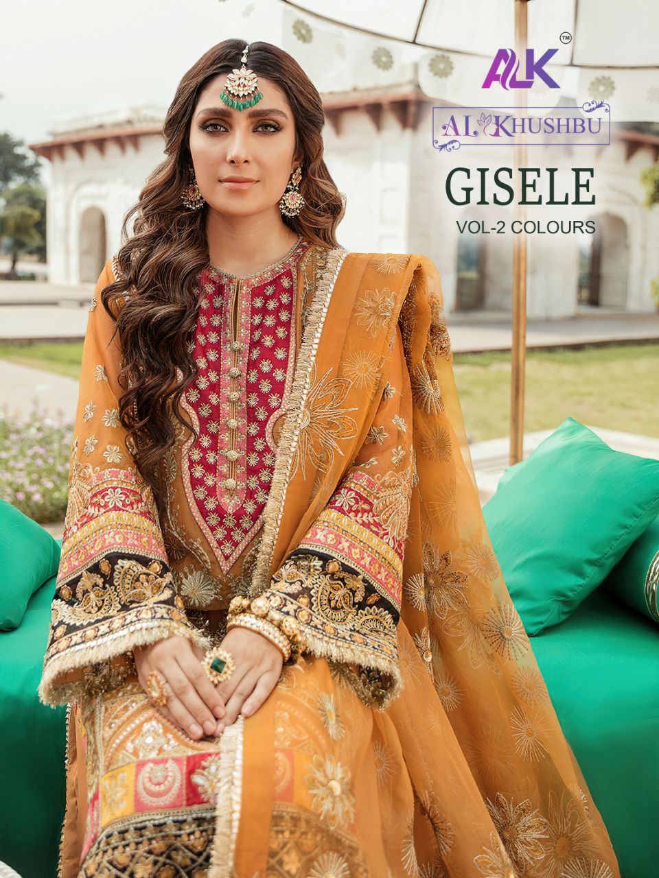 Al Khushbu Glsele Vol 2 Colours Georgette With Heavy Embroidery Work Stylish Designer Pakistani Salwar Kameez