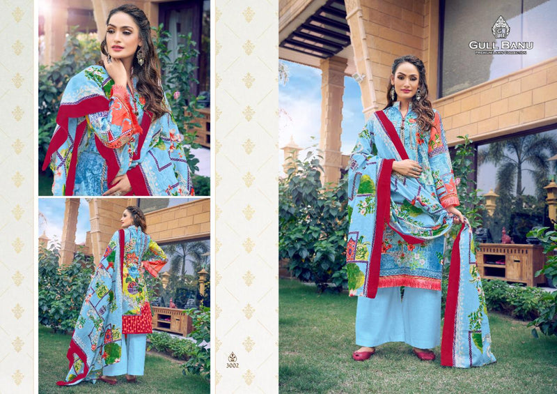 Gull Aahmed Gull Banu Vol 3 Lawn Cotton Printed Festive Wear Salwar Kameez