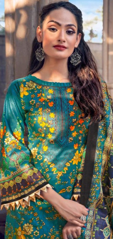 Gull Aahmed Gull Banu Vol 3 Lawn Cotton Printed Festive Wear Salwar Kameez