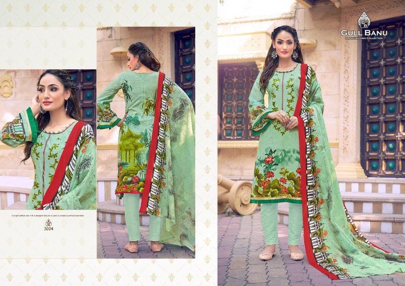 Gull Aahmed Gull Banu Vol 3 Lawn Cotton Printed Festive Wear Salwar Kameez