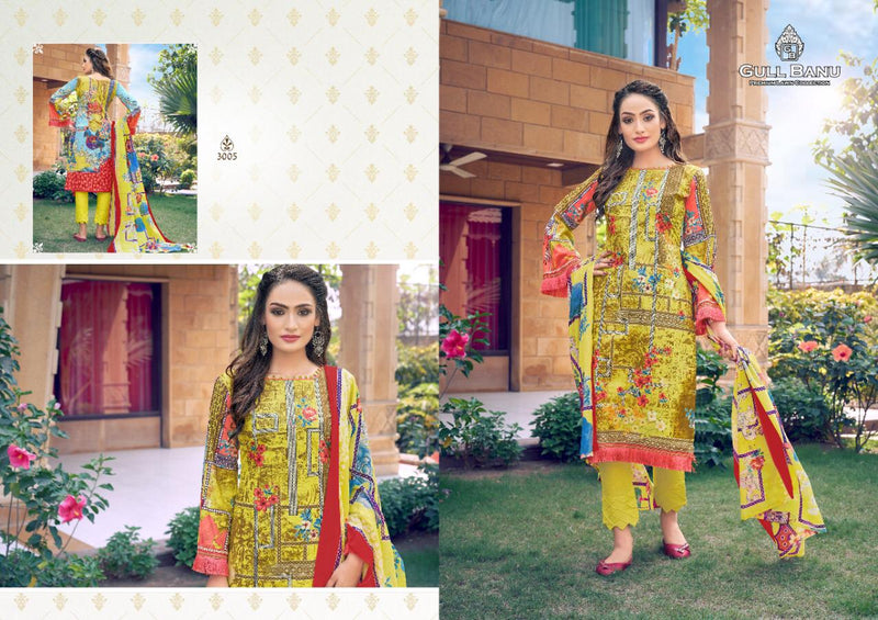 Gull Aahmed Gull Banu Vol 3 Lawn Cotton Printed Festive Wear Salwar Kameez