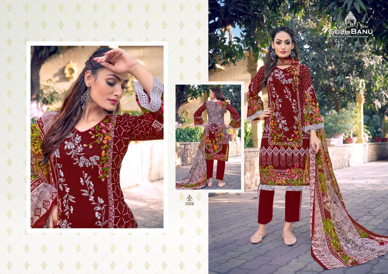 Gull Aahmed Gull Banu Vol 3 Lawn Cotton Printed Festive Wear Salwar Kameez