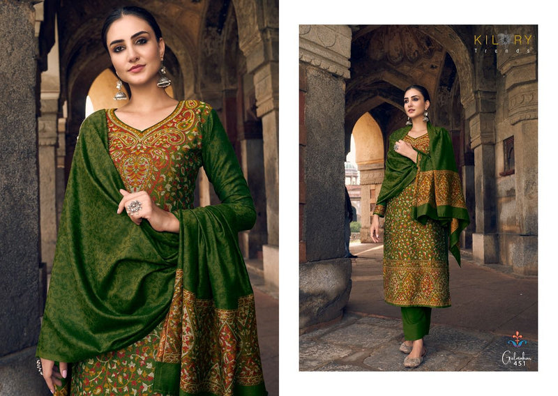 Kilory Trends Gulmohar Vol 8 Pashmina With Handloom Fancy Work Stylish Designer Attractive Look Salwar Kameez