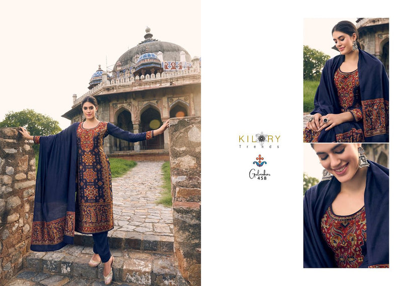 Kilory Trends Gulmohar Vol 8 Pashmina With Handloom Fancy Work Stylish Designer Attractive Look Salwar Kameez