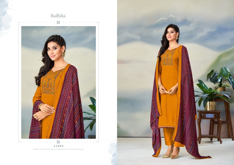 Radhika Fashion Gulnaz Pashmina With Fancy Embroidery Work Stylish Designer Fancy Salwar Kameez