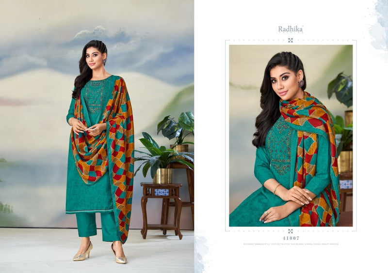 Radhika Fashion Gulnaz Pashmina With Fancy Embroidery Work Stylish Designer Fancy Salwar Kameez