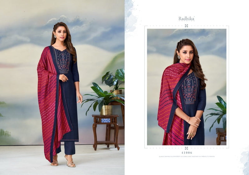 Radhika Fashion Gulnaz Pashmina With Fancy Embroidery Work Stylish Designer Fancy Salwar Kameez