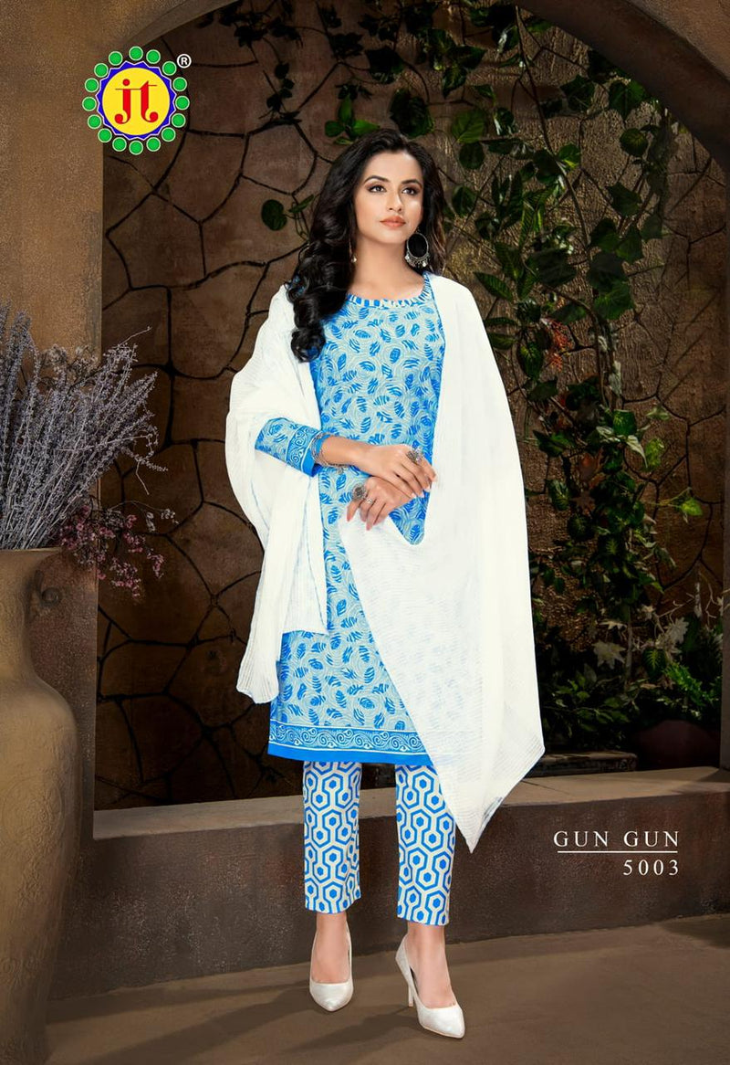 Jt Gun Gun Vol 5 Cotton Fancy Printed Festive Wear Salwar Kameez