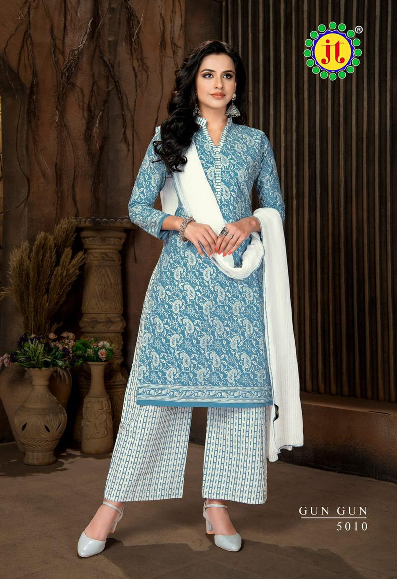 Jt Gun Gun Vol 5 Cotton Fancy Printed Festive Wear Salwar Kameez