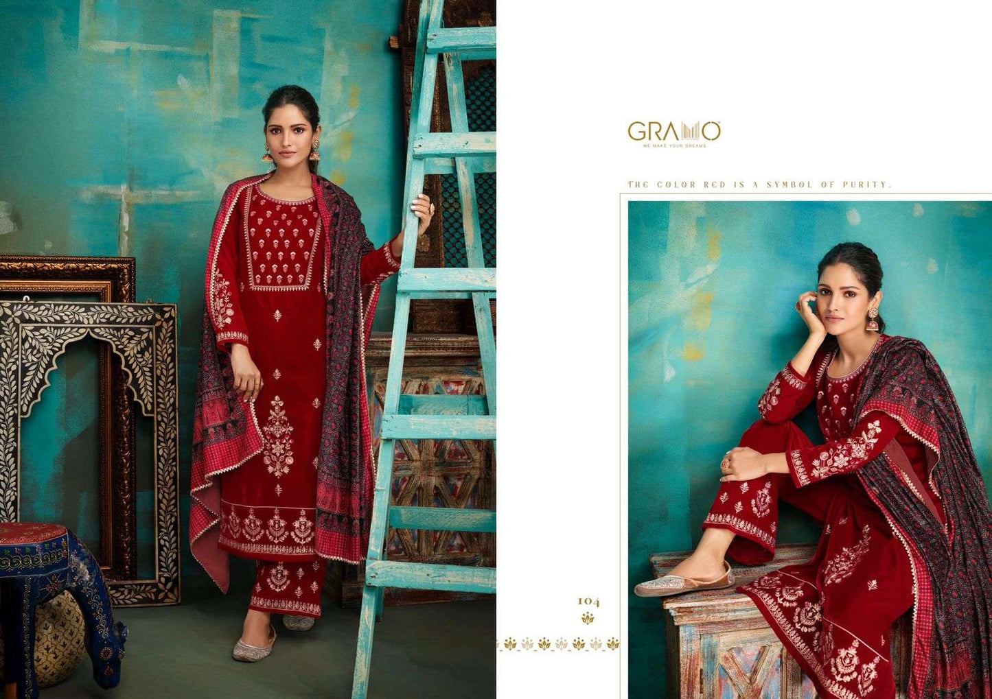 Gramo Velvet Vol 2 Pure Velvet With Digital Print Fancy Kurti