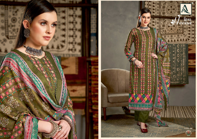 Alok Suit Heena Pashmina With Heavy Beautiful Work Stylish Designer Printed Work Casual Look Salwar Kameez