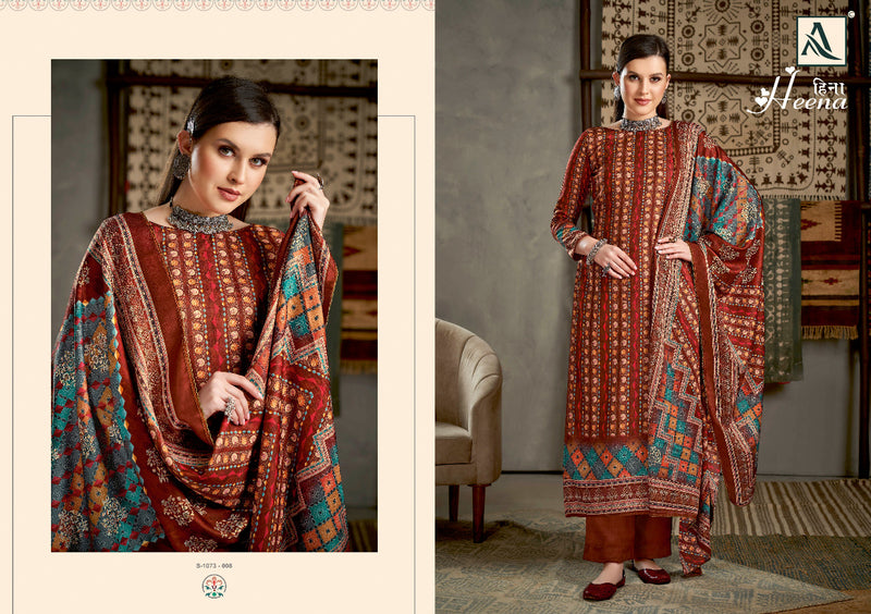 Alok Suit Heena Pashmina With Heavy Beautiful Work Stylish Designer Printed Work Casual Look Salwar Kameez