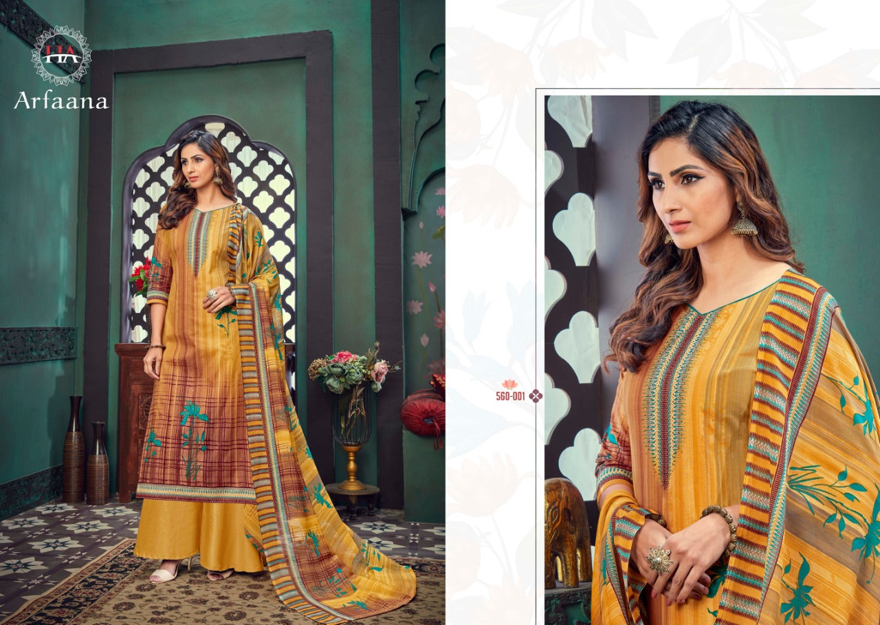 Harshit Fashion Hub Arfaana Pure Cotton Digital Print Swarovski Work Salwar Suit