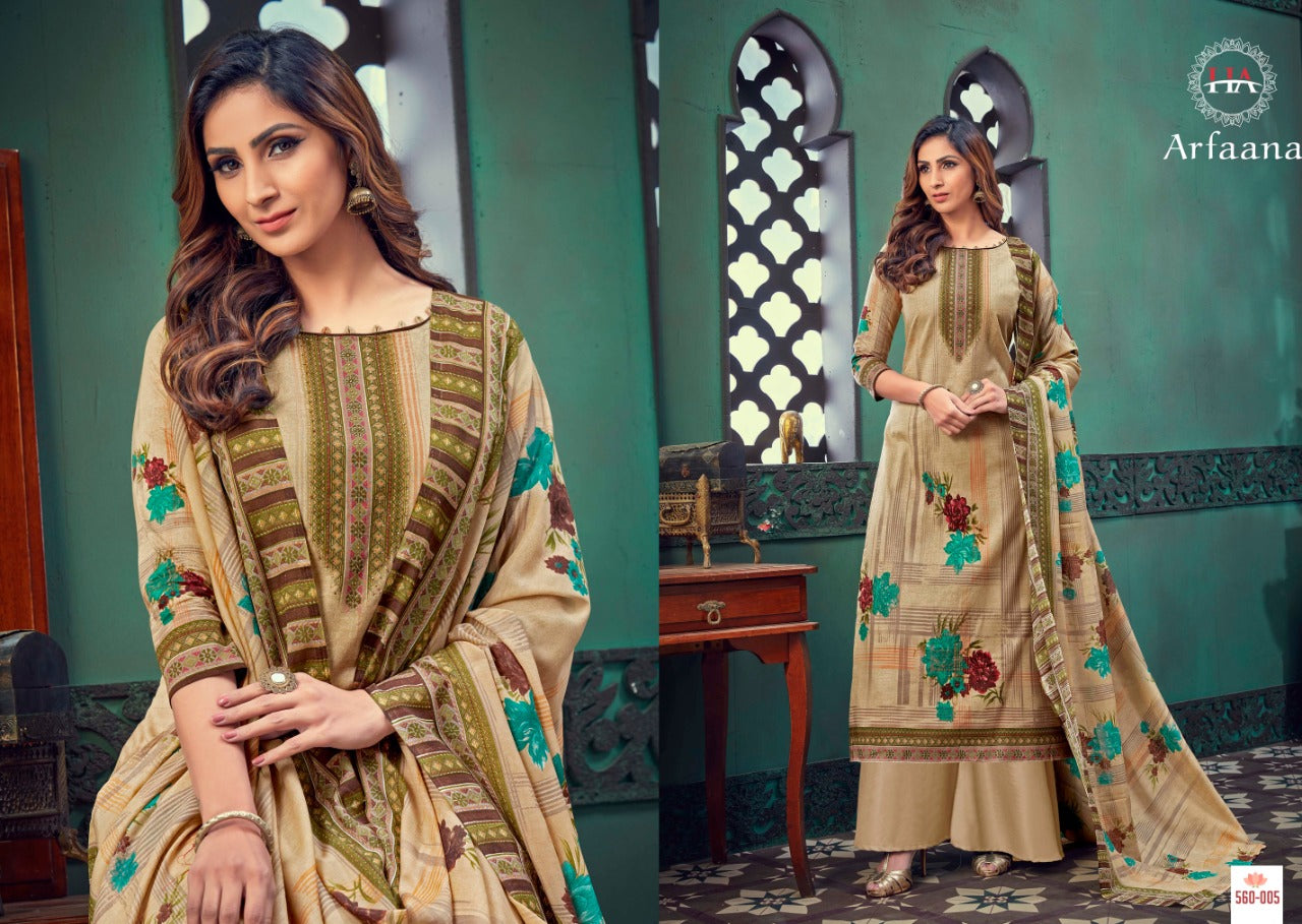 Harshit Fashion Hub Arfaana Pure Cotton Digital Print Swarovski Work Salwar Suit