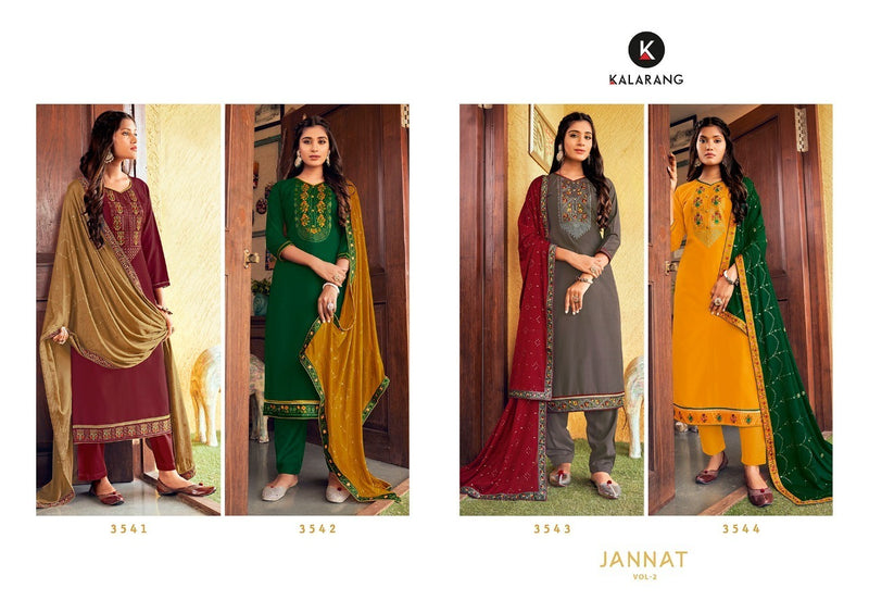 Kalarang Fashion Jannat Vol 2 Parampara Silk Beautiful Collections Of  Party Wear Salwar Kameez