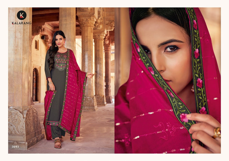 Kalarang  Fashion Jannat Vol 3 Parampara Silk Fancy Party Wear Salwar Suits