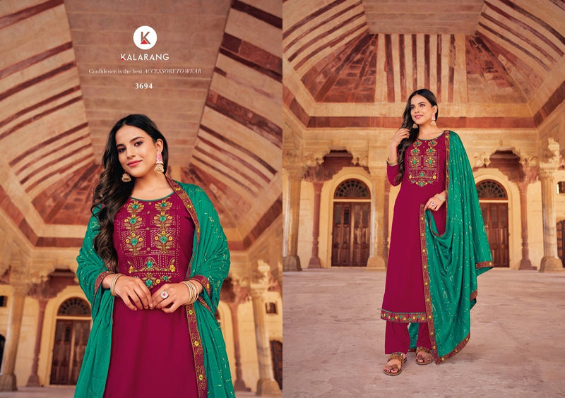 Kalarang  Fashion Jannat Vol 3 Parampara Silk Fancy Party Wear Salwar Suits