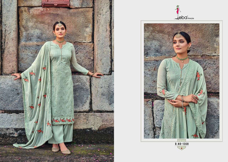 Eba Lifestyle Jassi Vol 2 Fox Georgette Designer Party Wear Salwar Suits