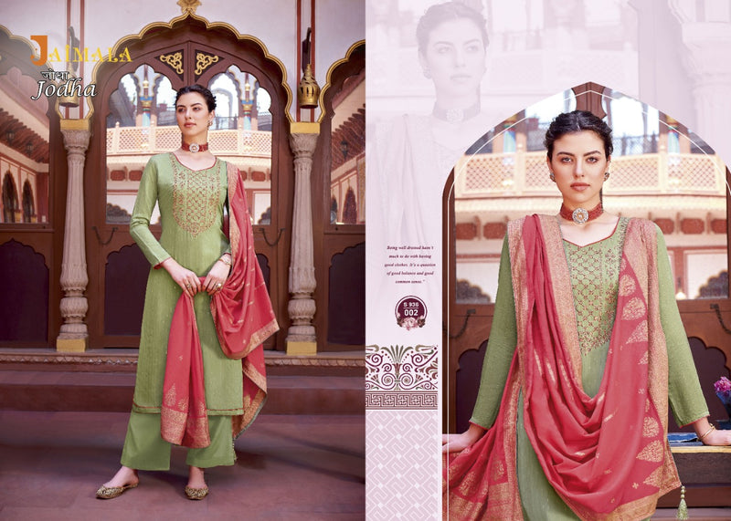 Alok Suits Jaimala Jodha Muslin Jacquard Embroidered Party Wear Salwar Suits