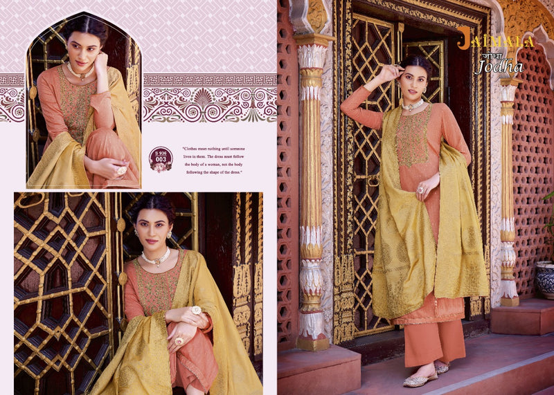 Alok Suits Jaimala Jodha Muslin Jacquard Embroidered Party Wear Salwar Suits