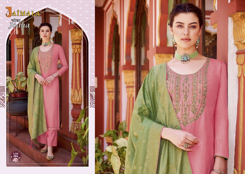 Alok Suits Jaimala Jodha Muslin Jacquard Embroidered Party Wear Salwar Suits