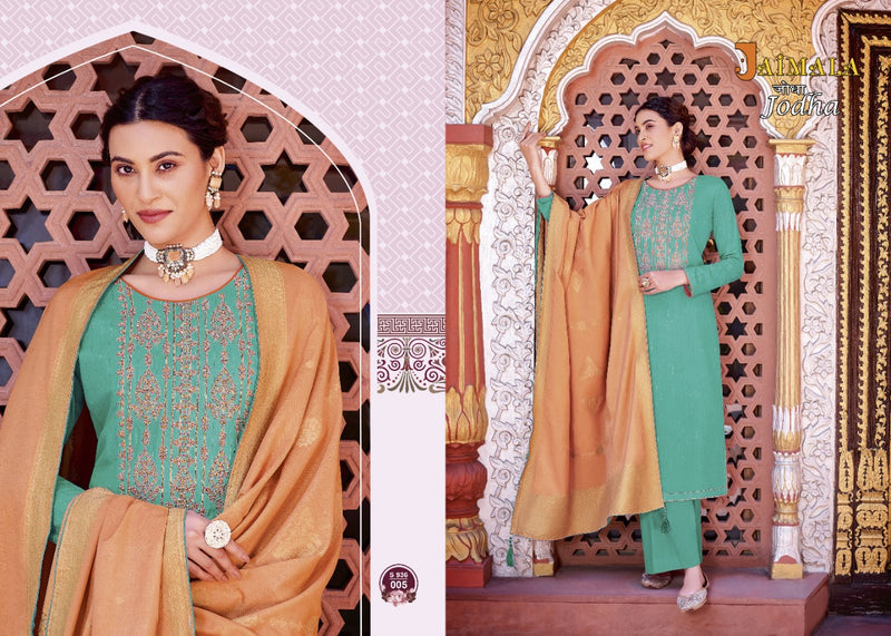 Alok Suits Jaimala Jodha Muslin Jacquard Embroidered Party Wear Salwar Suits