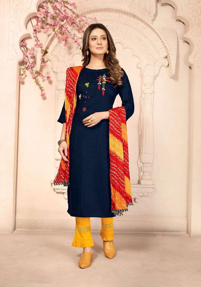 Jhala Impex Reeti Vol 4 Maslin Silk Fancy Kurti