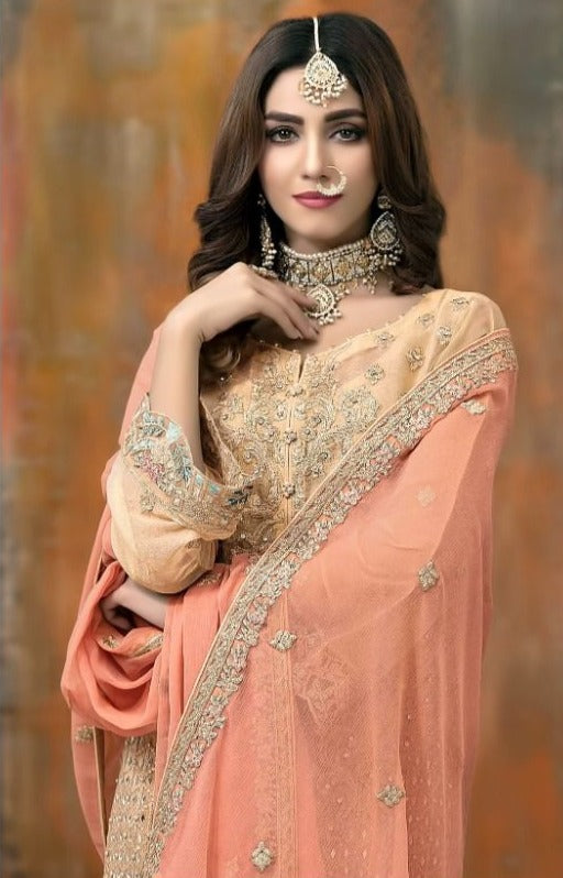 Shree Fabs K 1411 Organza Fabrics Pakistani Style Wedding Wear Salwar Suits