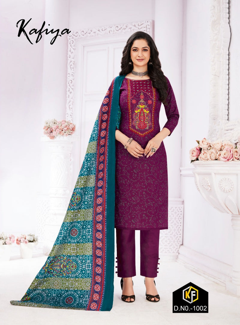 Keval Fab Kafiya Vol 1 Lawn Cotton Embroidered Party Wear Salwar Suits