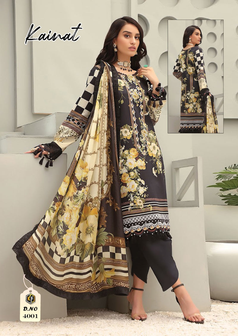 Keval Fabs Kainat Luxury Lawn Cotton Collection Vol 4 Stylish Designer Salwar Kameez