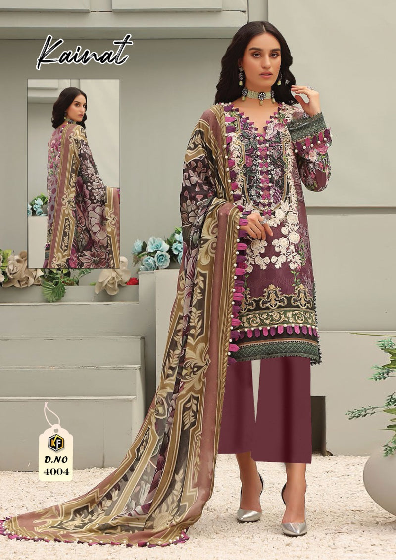 Keval Fabs Kainat Luxury Lawn Cotton Collection Vol 4 Stylish Designer Salwar Kameez