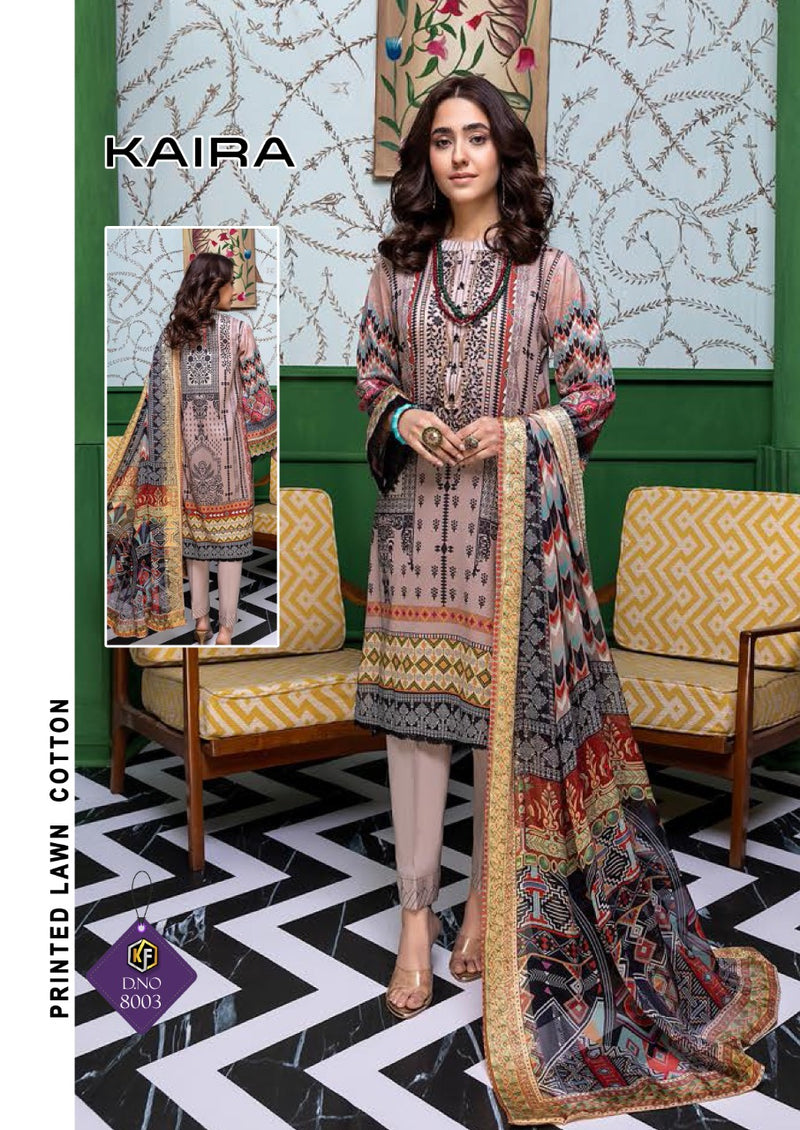 Keval Fab Kaira Luxury Lawn Vol 8 Lawn Cotton  Printed Pakistani Style Printed Party Wear Salwar Suits