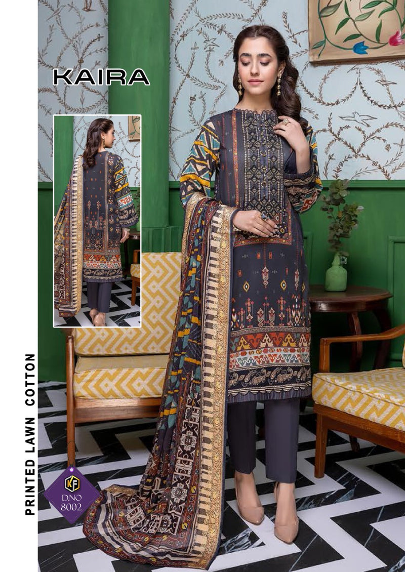 Keval Fab Kaira Luxury Lawn Vol 8 Lawn Cotton  Printed Pakistani Style Printed Party Wear Salwar Suits