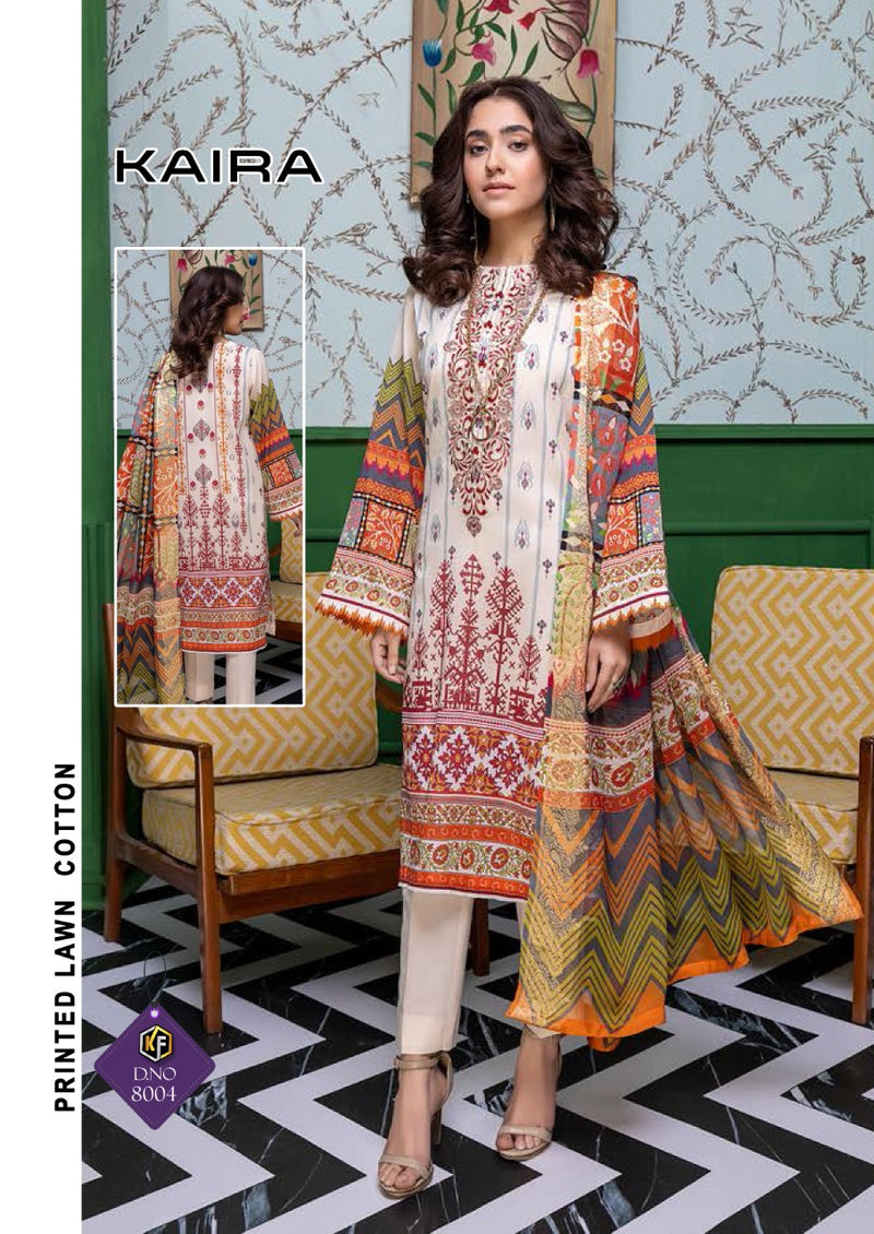 Keval Fab Kaira Luxury Lawn Vol 8 Lawn Cotton  Printed Pakistani Style Printed Party Wear Salwar Suits