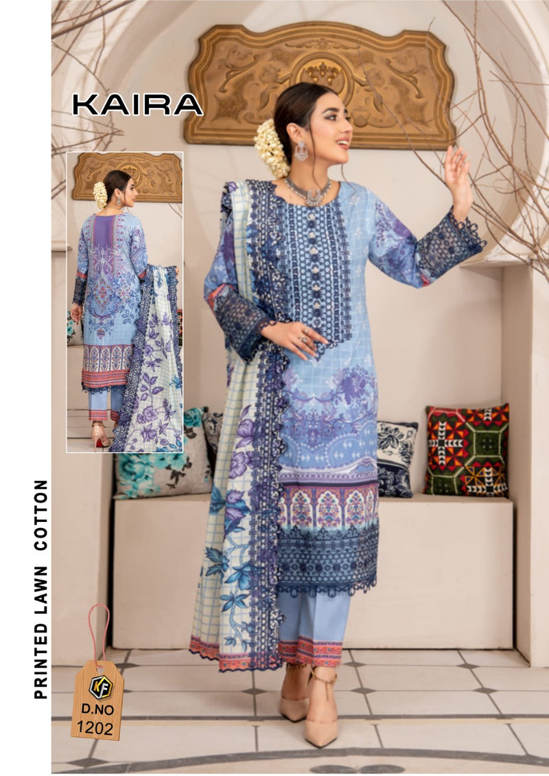 Keval Fabs Kaira Vol 12 Lawn Cotton With Beautiful Work Stylish Designer Salwar Kameez