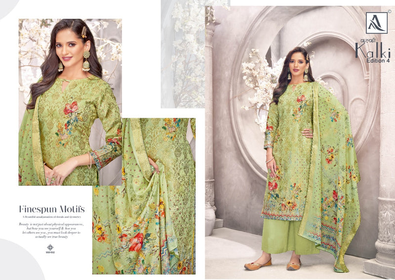 Alok Suits Kalki Edition Vol 4 Banarasi Jacquard Digital Prints With Embroidery Party Wear Salwar Suits