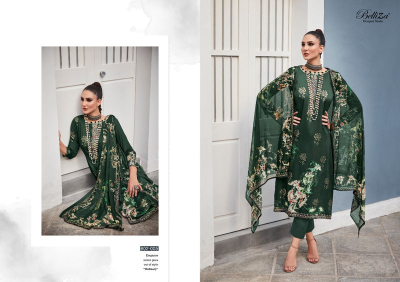 Belliza Designer Studio Kanika Jam Cotton With Print Embroidered Party Wear Salwar Suits