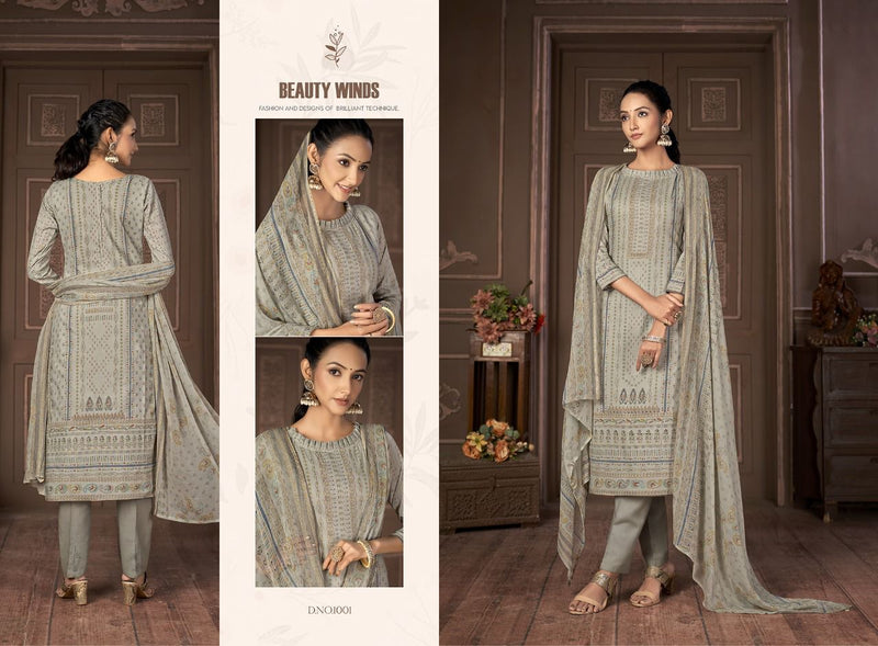 Shiv Gori Silk Mills Karina Cambric Cotton Digital Printed Party Wear Salwar Suits