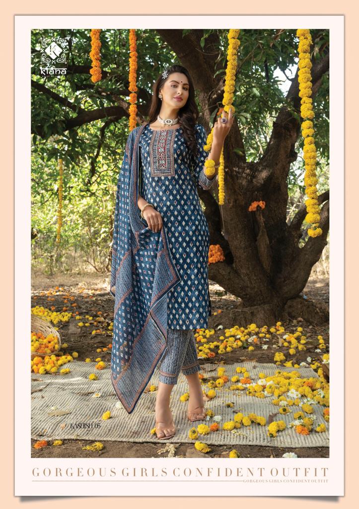 Kiana House Of Fashion Kashish Pure Cotton Print With Thread Work Embroidery Kurti