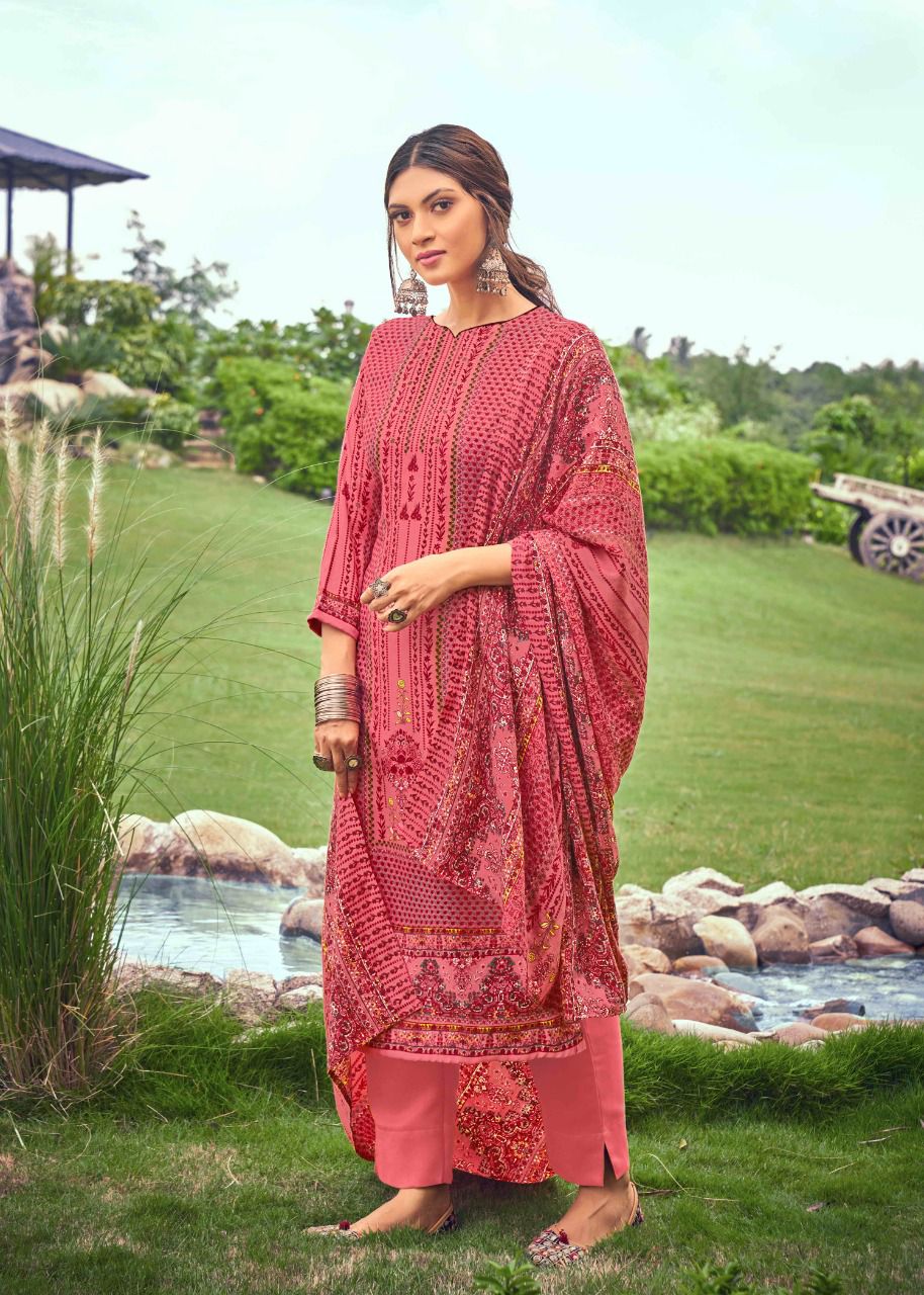 Radha Fab Kashmir Ki Kali Vol 5 Pashmina With Fancy Work Stylish Designer Casual Wear Salwar Kameez