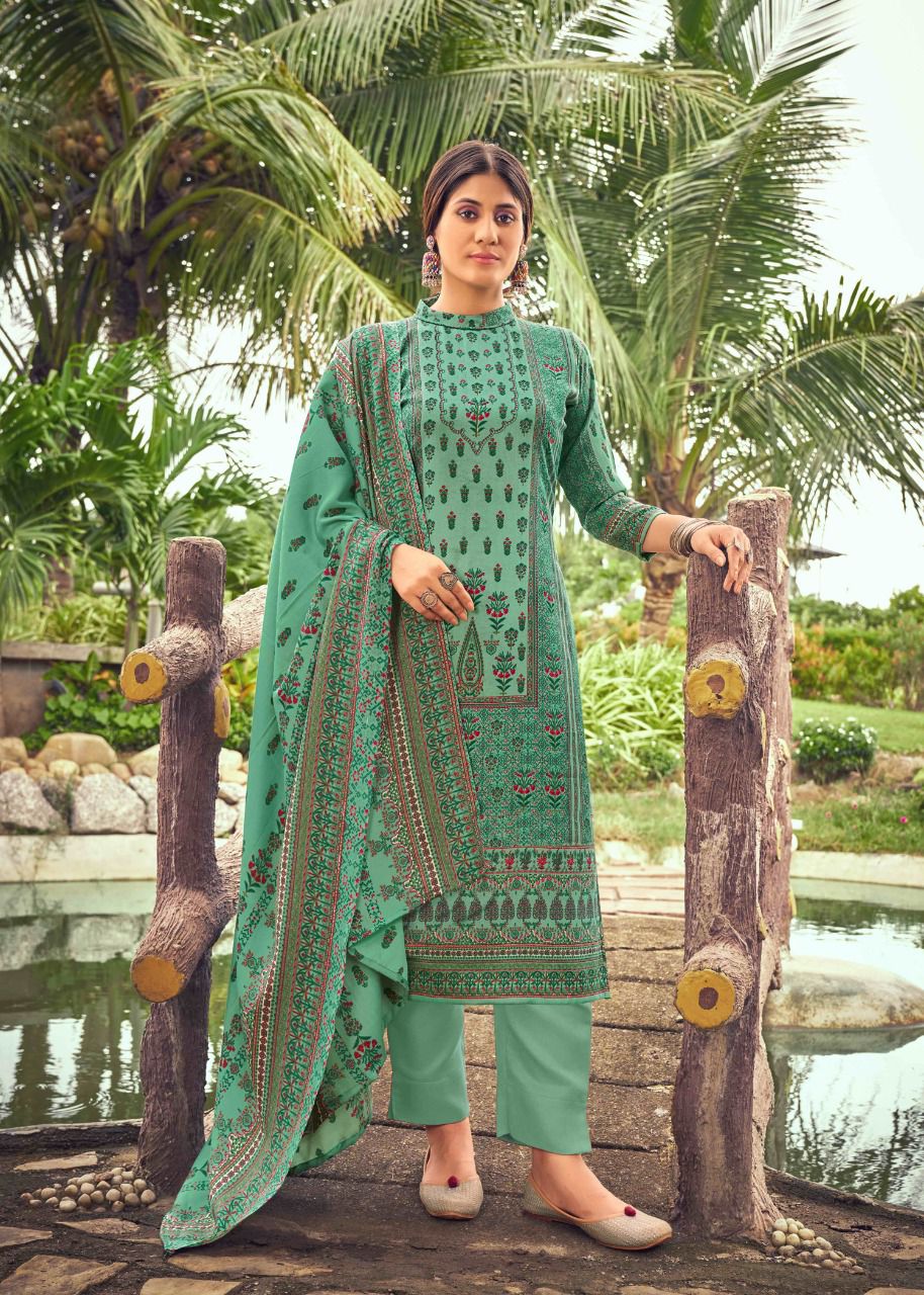 Radha Fab Kashmir Ki Kali Vol 5 Pashmina With Fancy Work Stylish Designer Casual Wear Salwar Kameez