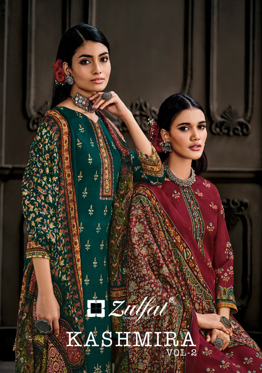 Zulfat Kashmira Vol 2 Pashmina With Digital Print Work Stylish Designer Fancy Salwar Kameez