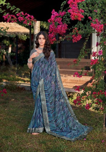 Kashvi Creation Kavya Georgette Fancy Stylish Festive Wear Sarees