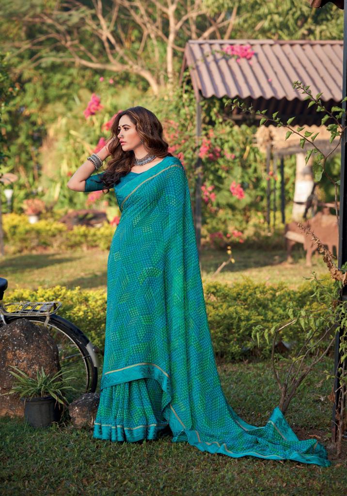 Kashvi Creation Kavya Georgette Fancy Stylish Festive Wear Sarees