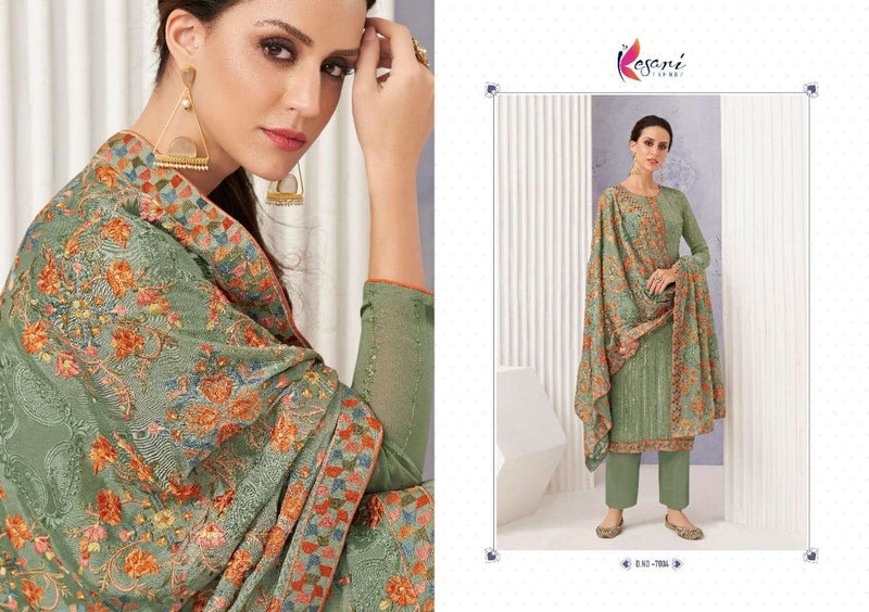 Kesri Trendz Ruby Pure Georgette  With Heavy Self Embrodiery Work Salwar Suits