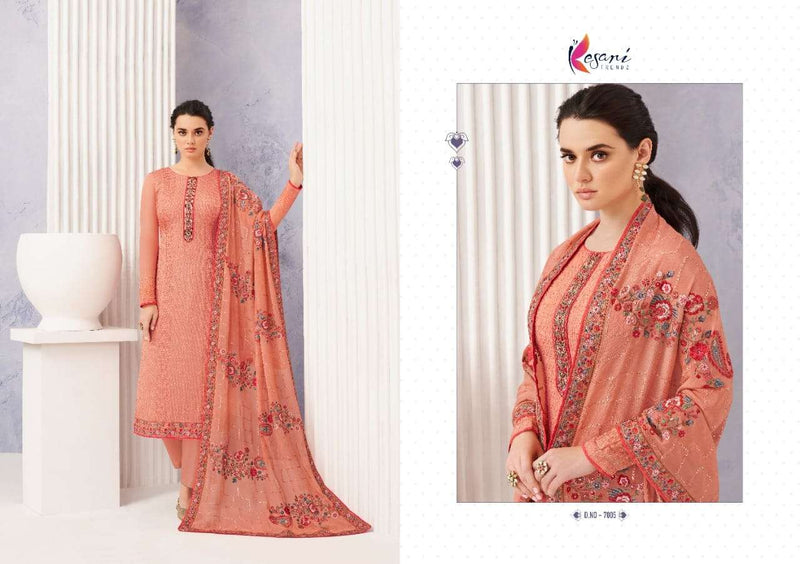 Kesri Trendz Ruby Pure Georgette  With Heavy Self Embrodiery Work Salwar Suits