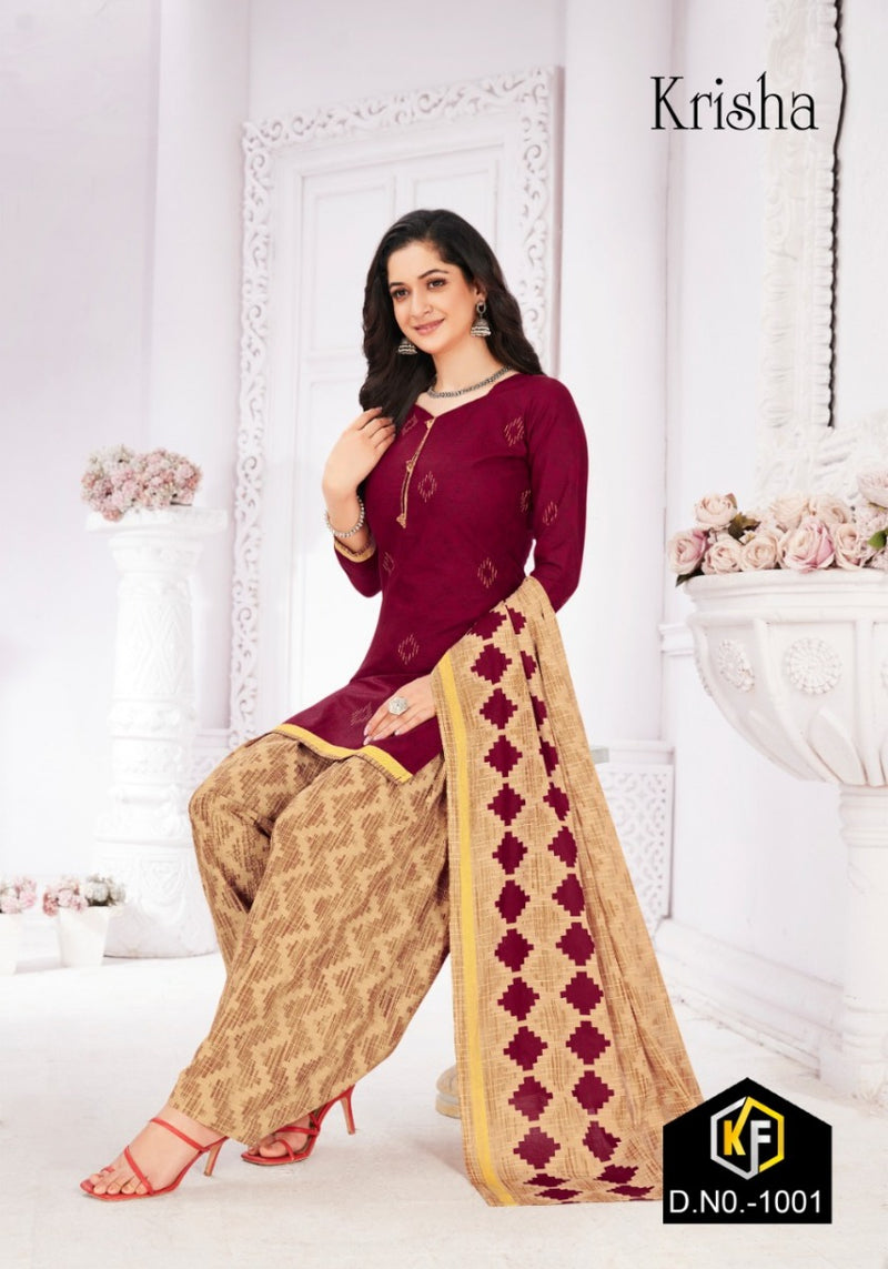 Keval Fab Krisha Patiyala Vol 1 Cotton Printed Festive Wear Patiyala Style Salwar Suits