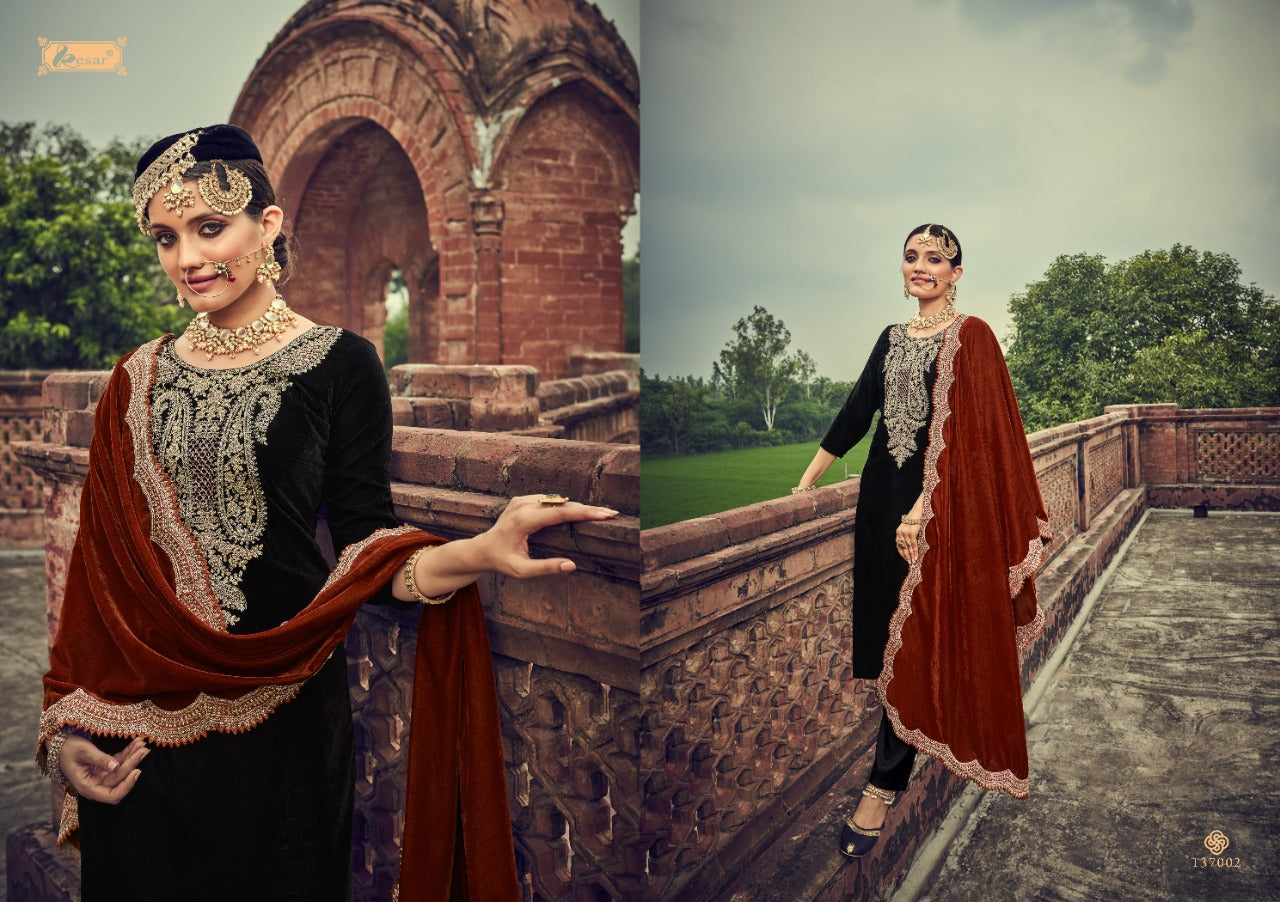 Kesar Kuch Khass Session Vol 2 Velvet Mina With Heavy Embroidery Work Stylish Designer Salwar Kameez