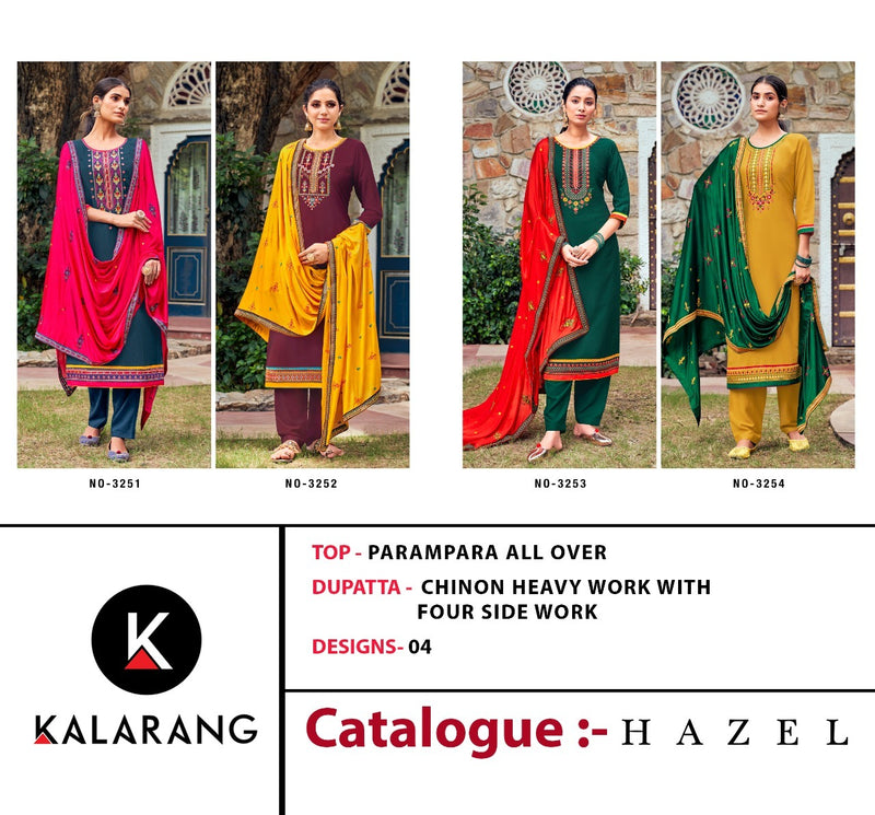 Kalarang Fashion Hazel Parampara Silk Stylish Designer Wear Salwar Kameez